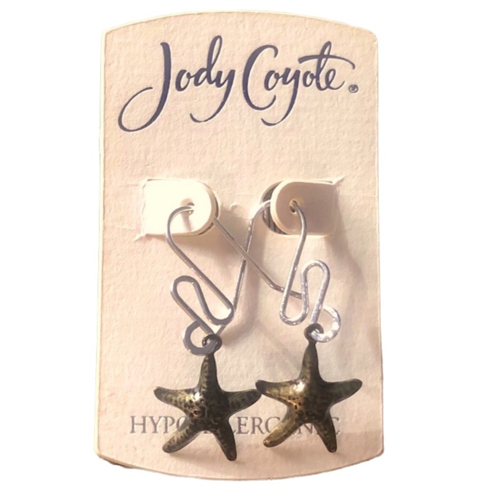Jody Coyote Bronze Starfish drop earrings